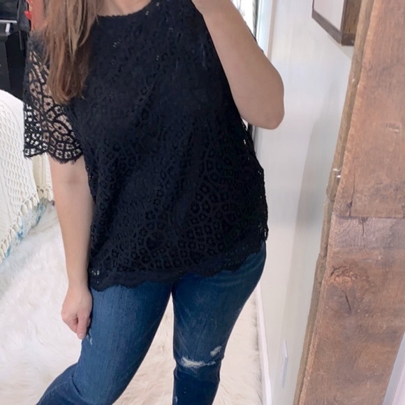 Philosophy black lace top size large - Picture 1 of 5
